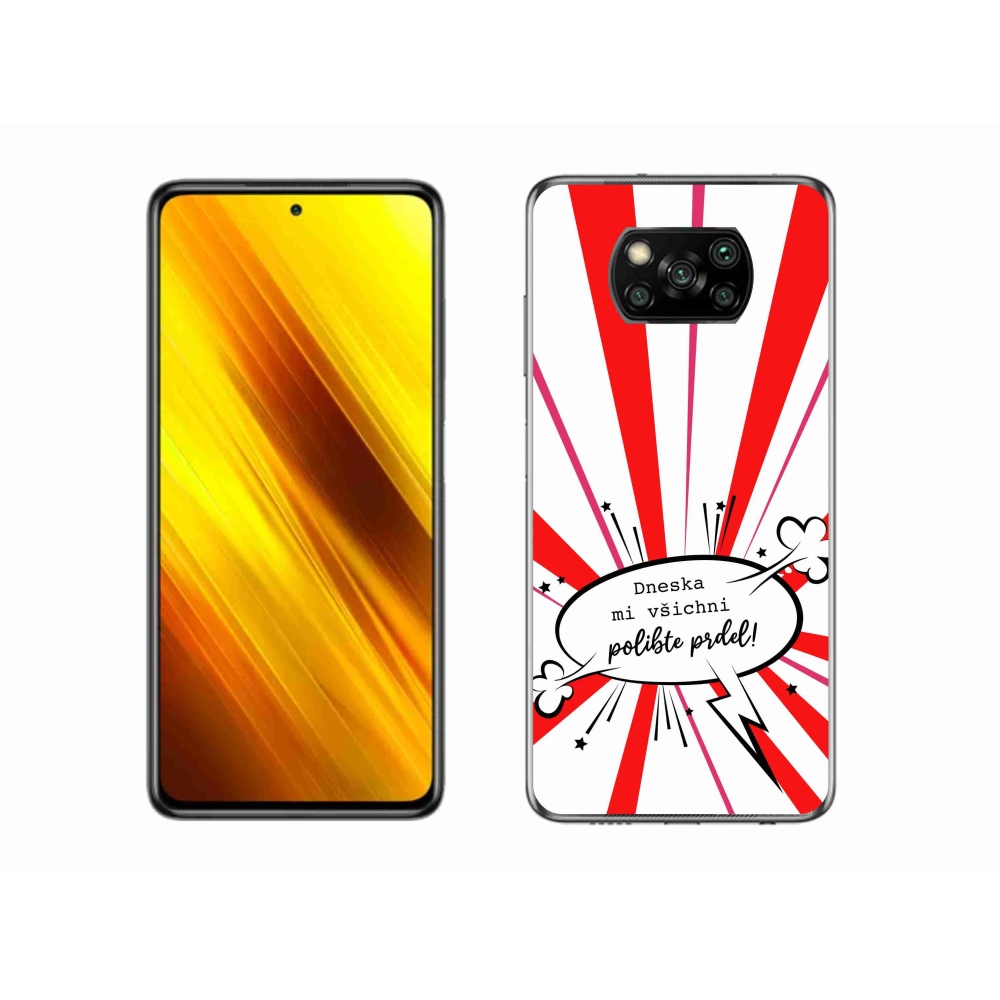 Gélový kryt mmCase na Xiaomi Poco X3 Pro - vtipný text 15 biele pozadie
