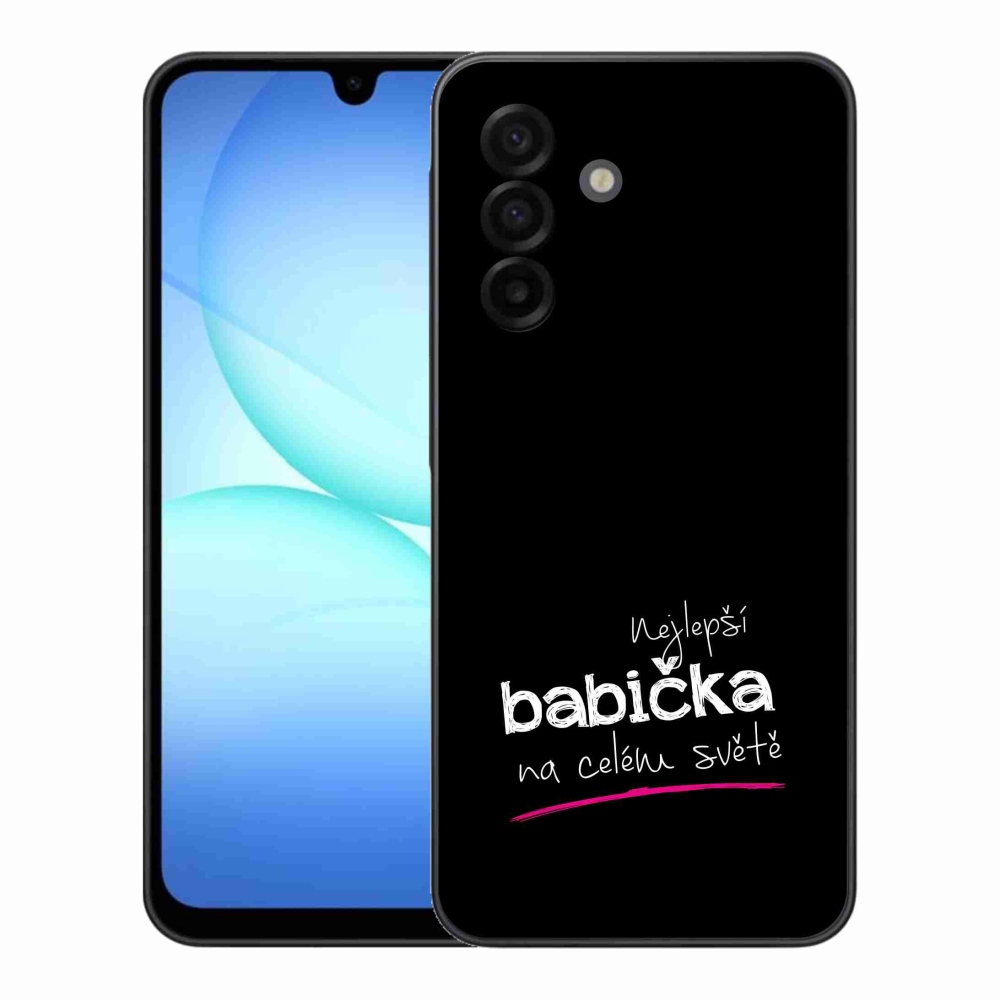 Gélový kryt mmCase na Samsung Galaxy A17 4G/5G - najlepšia babička 4 čierne pozadie