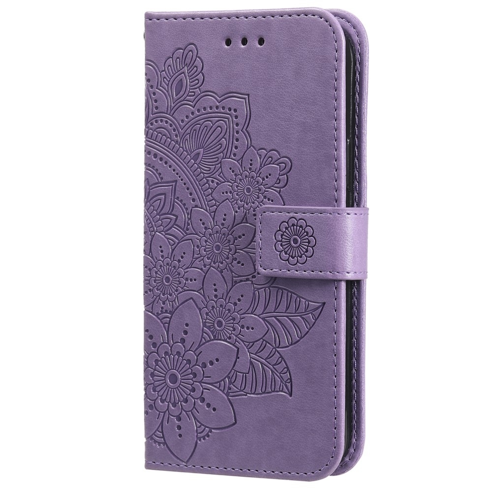 Mandala knižkové púzdro na Xiaomi Redmi Note 13 Pro 5G/Poco X6 5G - fialové