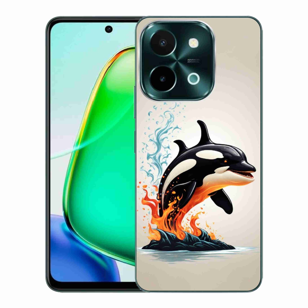Gélový kryt mmCase na Vivo Y28 - kosatka