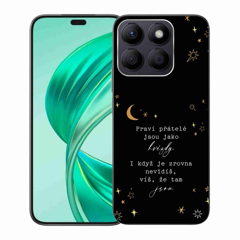 Gélový kryt mmCase na Honor X8b - citát 6 čierne pozadie