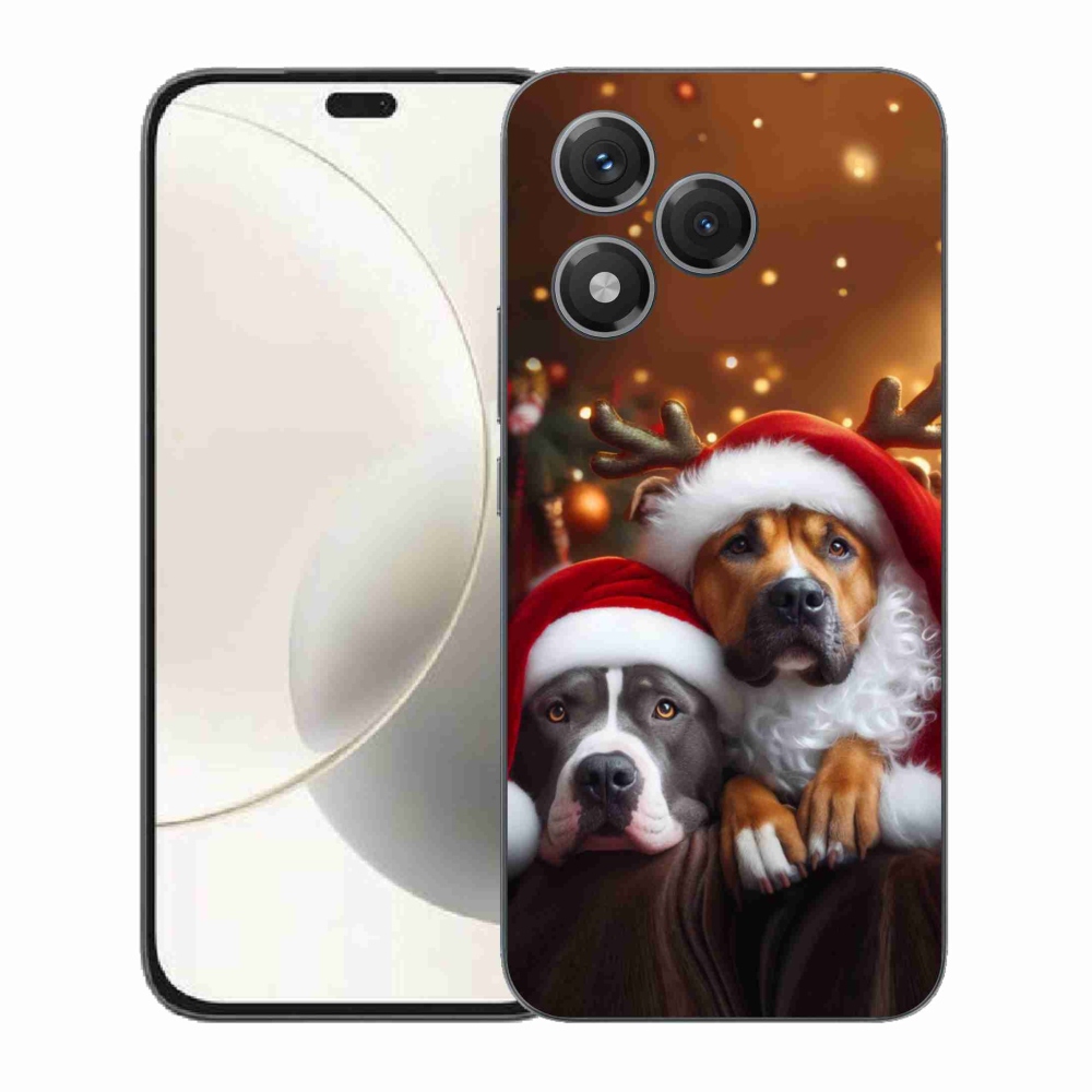 Gélový kryt mmCase na Honor 400 Lite - vianočné psy