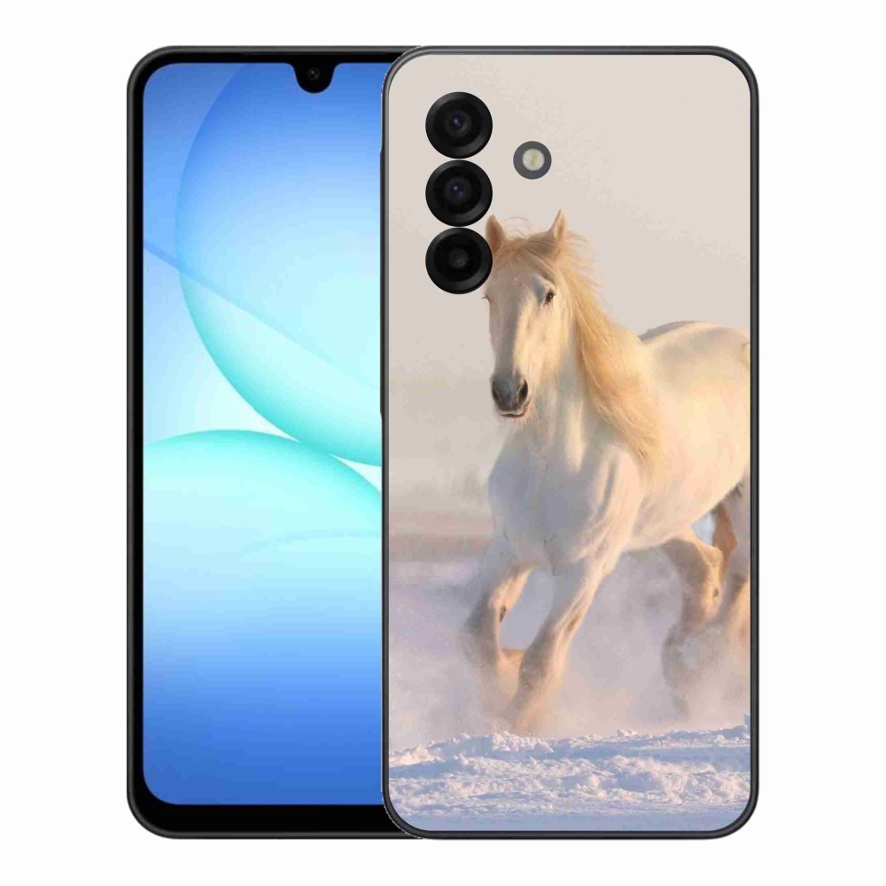 Gélový kryt mmCase na Samsung Galaxy A17 4G/5G - kôň v snehu