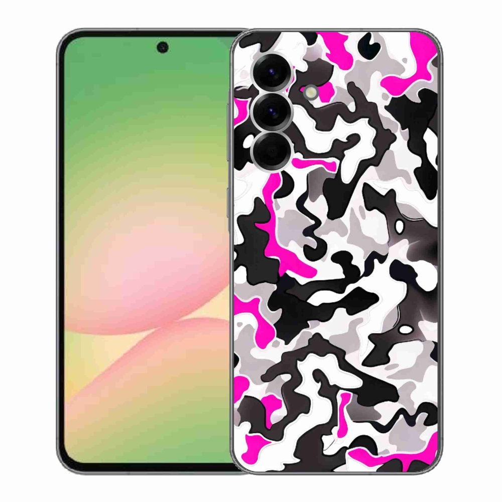 Gélový kryt mmCase na Samsung Galaxy A56 5G - maskáčový vzor 5