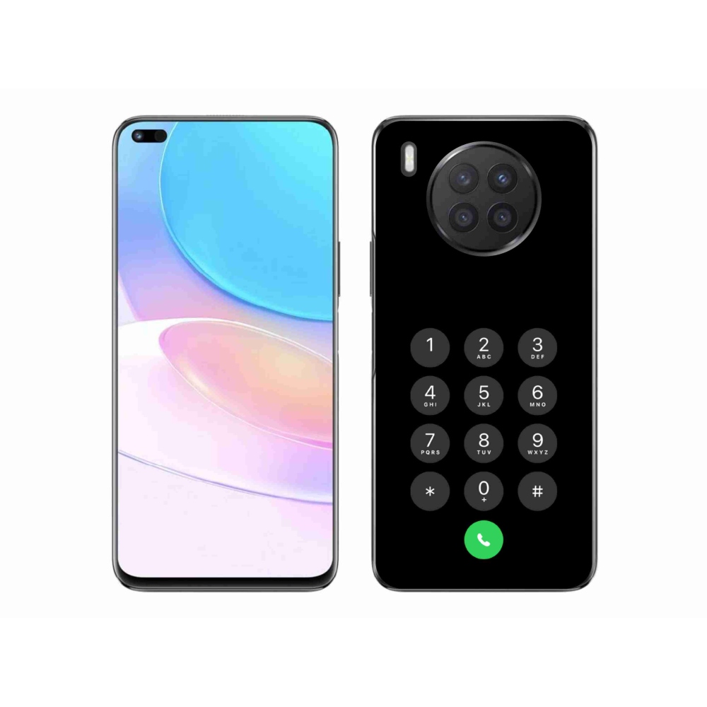 Gelový kryt mmCase na Huawei Nova 8i - černý číselník