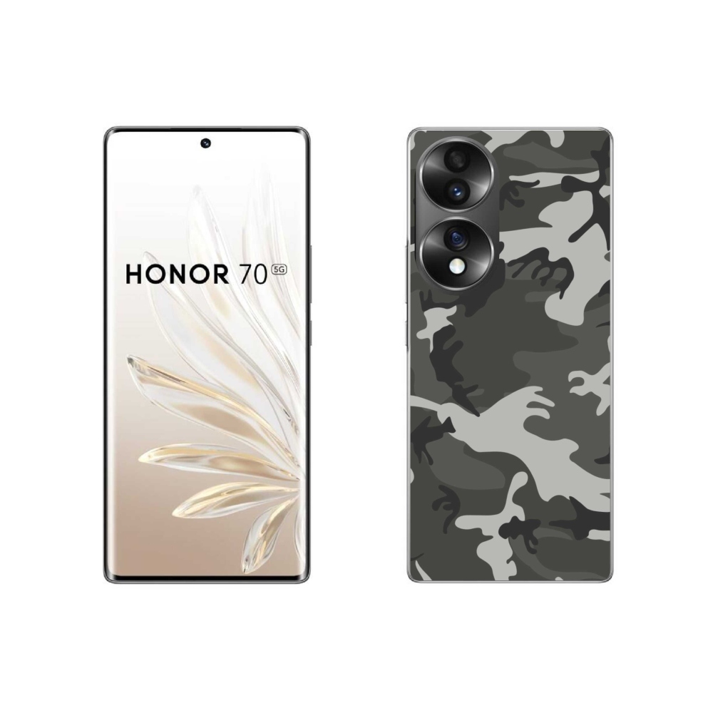 Gélový kryt mmCase na Honor 70 - maskáčový vzor