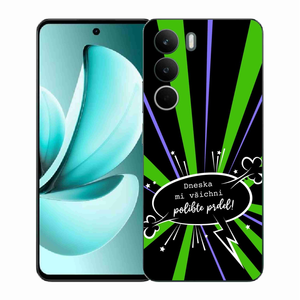 Gélový kryt mmCase na Realme C71 - vtipný text 15 čierne pozadie