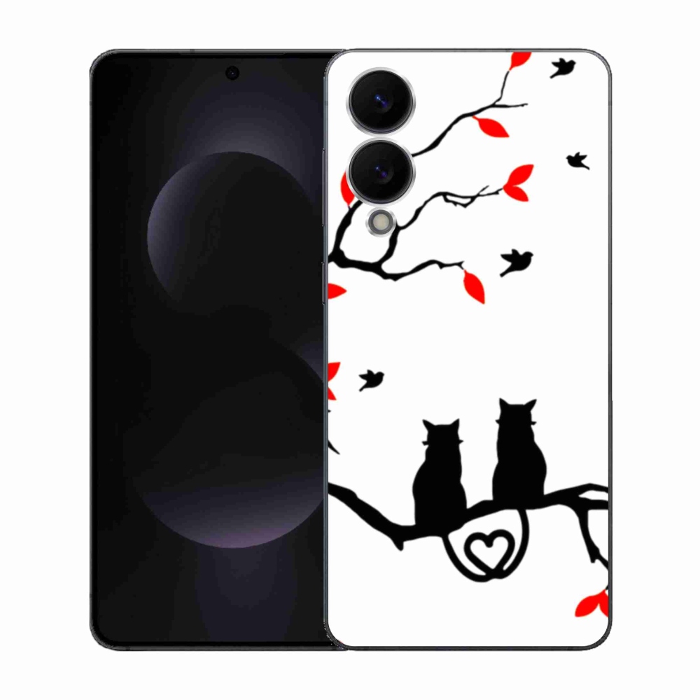 Gélový kryt mmCase na Samsung Galaxy S25 Edge - mačacia láska
