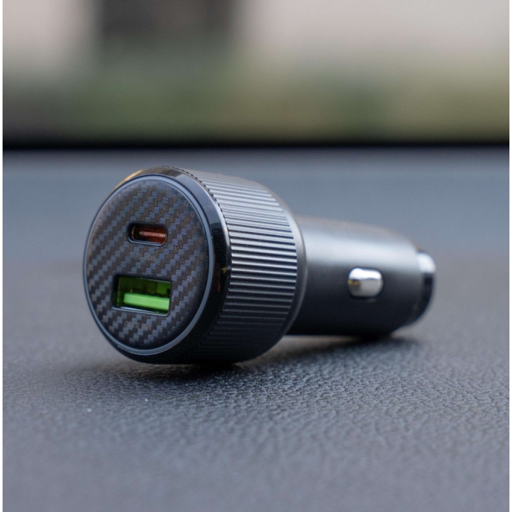 Swissten CL adaptér USB-C PD + USB-A, 63W - čierny