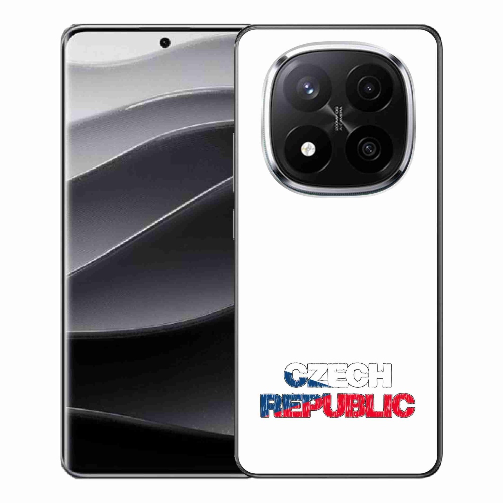 Gélový kryt mmCase na Xiaomi Redmi Note 14 Pro+ 5G - Czech Republic biele pozadie