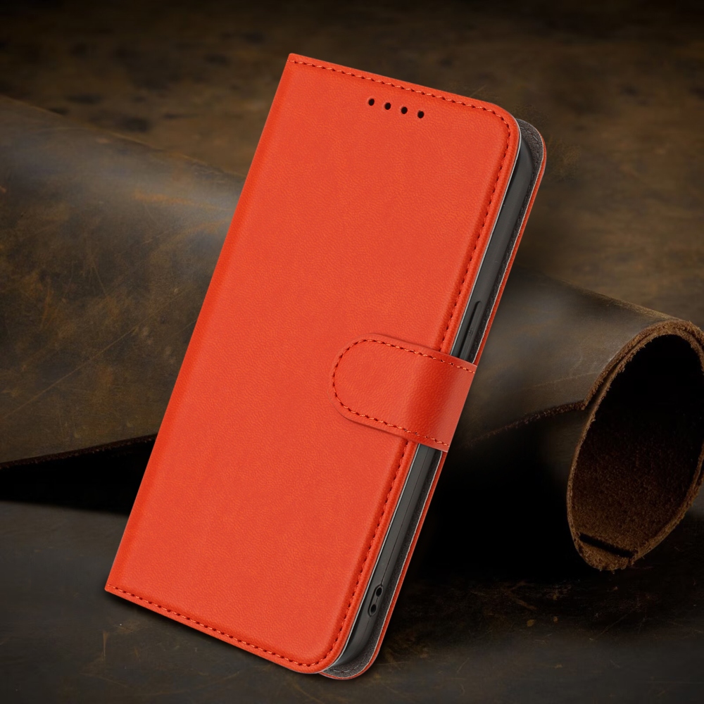 Snap knižkové puzdro na Xiaomi Redmi 15 4G/5G (171mm) - oranžové
