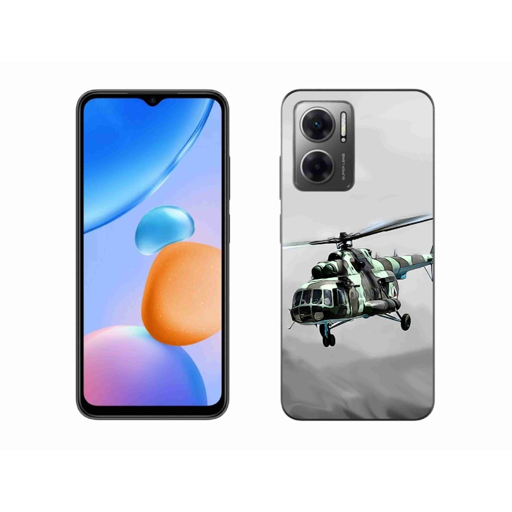 Gélový kryt mmCase na Xiaomi Redmi 10 5G - vojenský vrtuľník