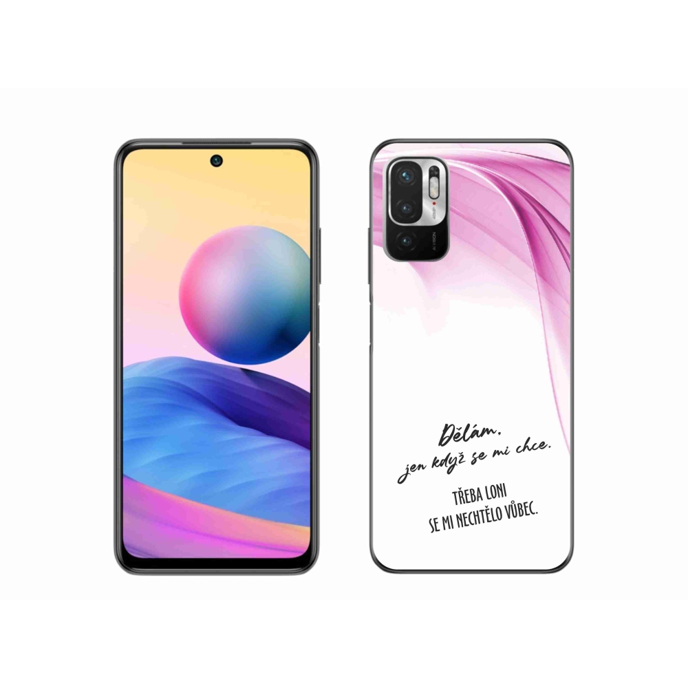 Gélový kryt mmCase na Xiaomi Redmi Note 10 5G - vtipný text 12 biele pozadie
