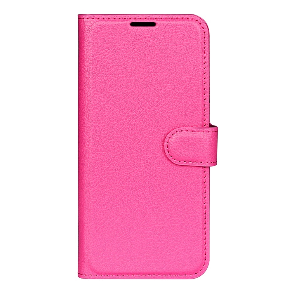 Litchi knižkové puzdro na Xiaomi Redmi Note 14S - rose