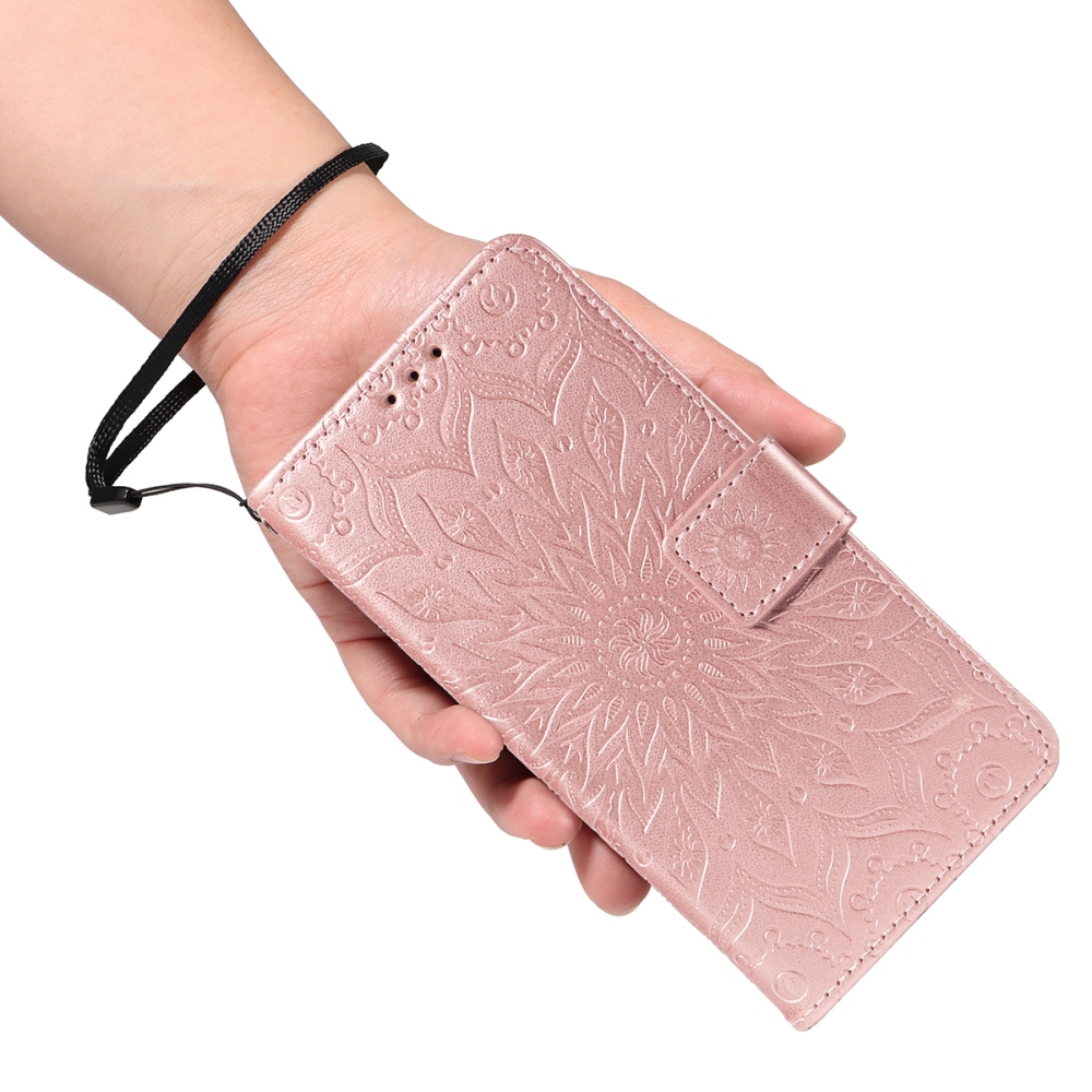 Sunflower knižkové púzdro na Xiaomi Redmi 15C 4G/5G (173mm) - ružovozlaté
