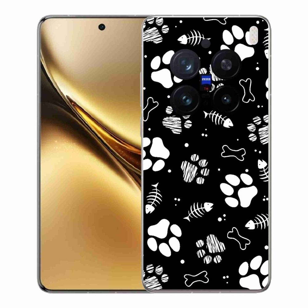 Gélový kryt mmCase na Vivo X200 Pro 5G - psie labky