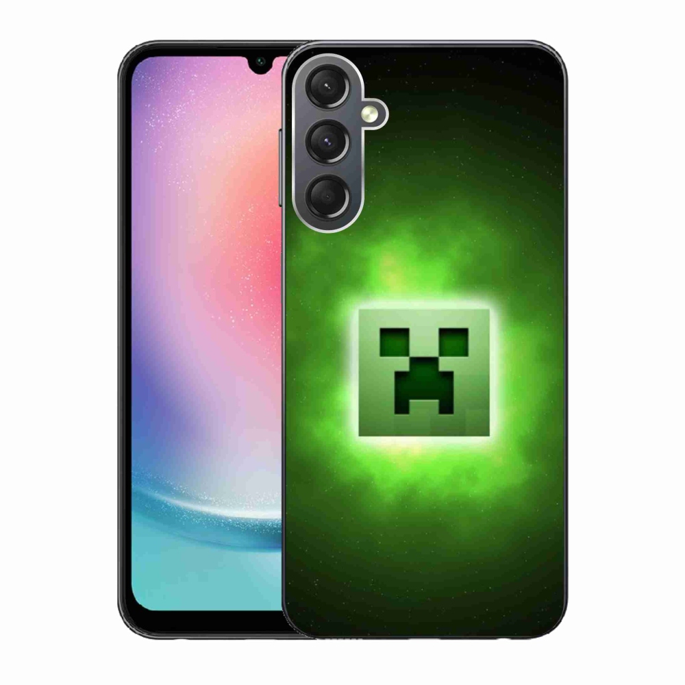 Gélový kryt mmCase na Samsung Galaxy A24 - minecraft