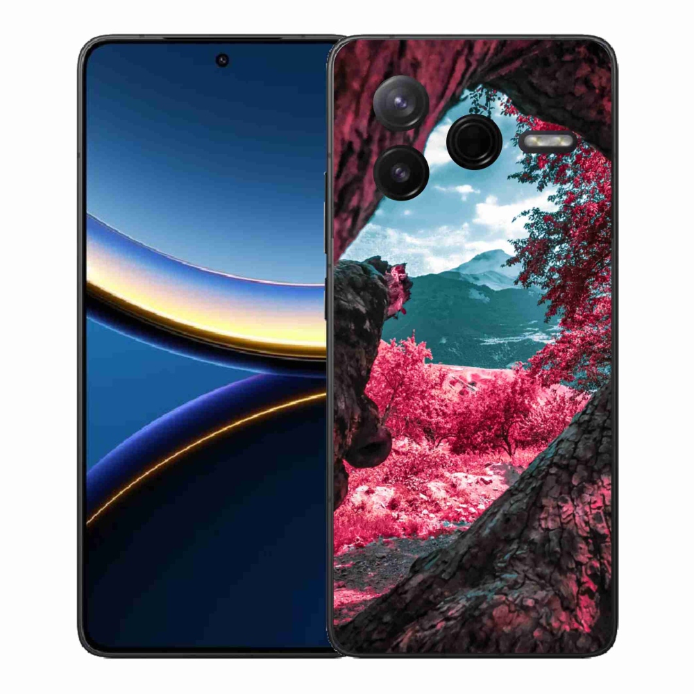 Gélový kryt mmCase na Xiaomi Poco F7 Pro - výhľad na hory
