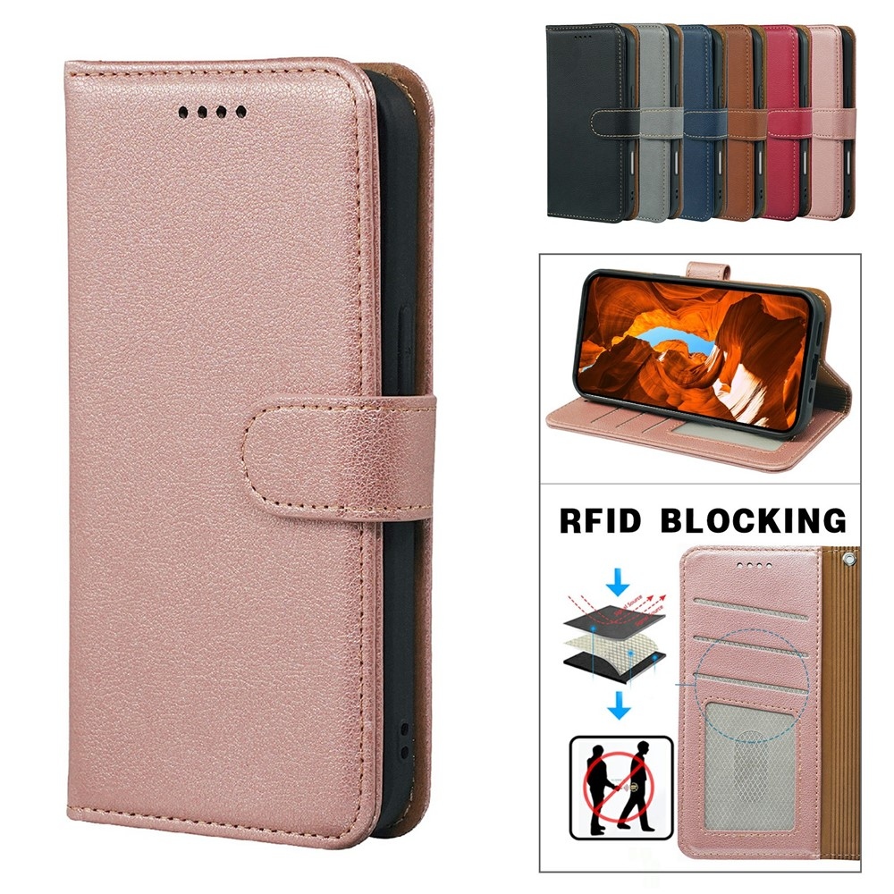 Clasp knižkové púzdro na Xiaomi Redmi 15 5G - ružovozlaté