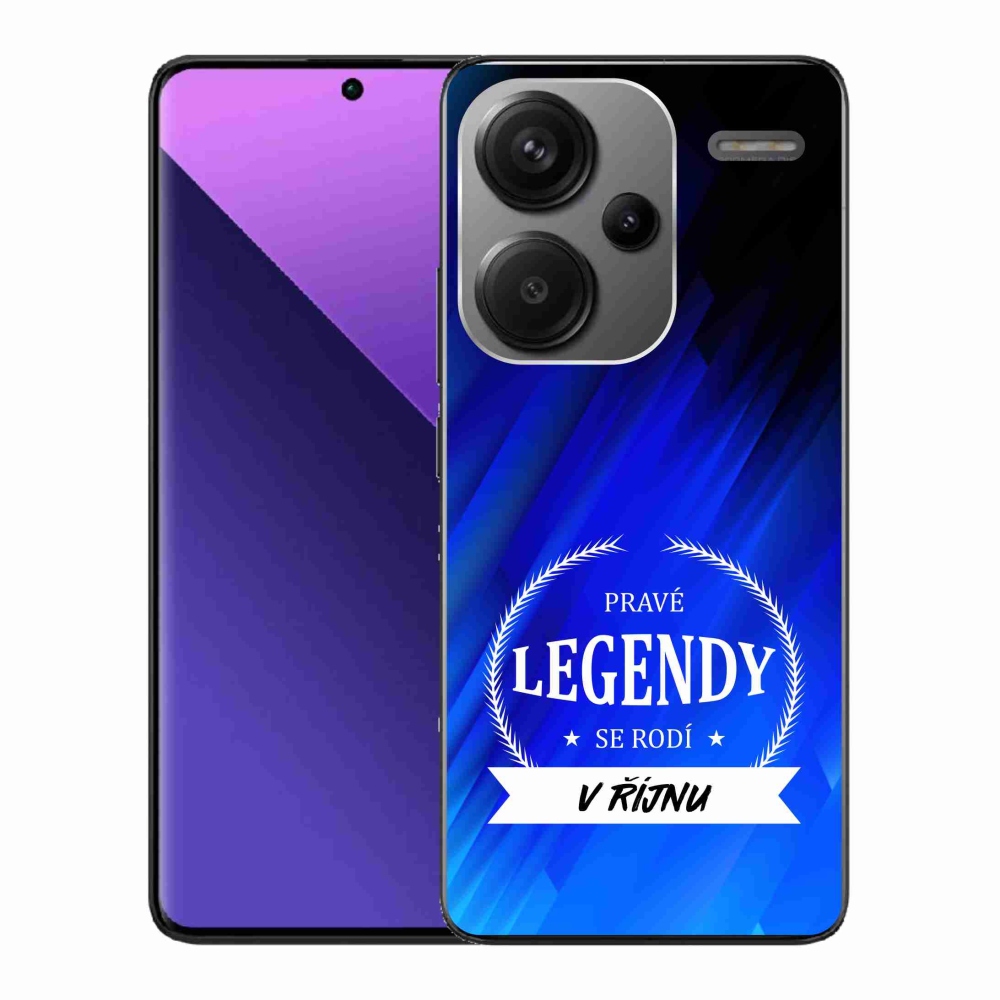 Gélový kryt mmCase na Xiaomi Redmi Note 13 Pro+ 5G - legendy v októbri modré pozadie