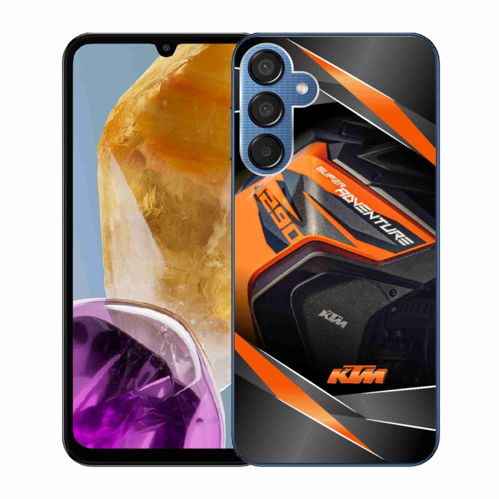 Gélový kryt mmCase na Samsung Galaxy M15 5G - motorka ktm