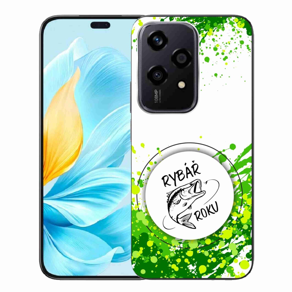 Gélový kryt mmCase na Honor 200 Lite 5G - rybár roka biele pozadie