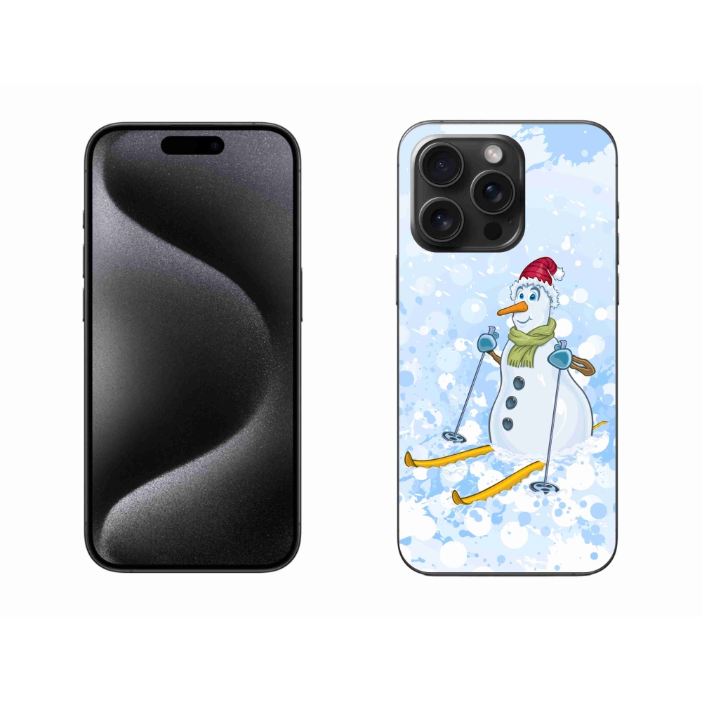 Gélový kryt mmCase na iPhone 15 Pro Max - snehuliak