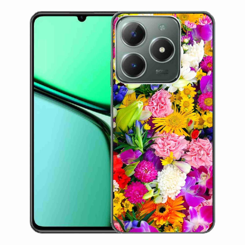 Gélový kryt mmCase na Realme C61 - kvety 12