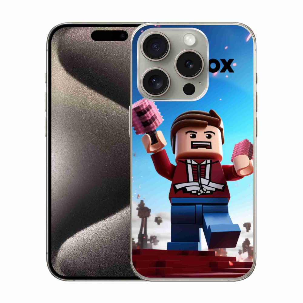 Gélový kryt mmCase na iPhone 15 Pro - roblox 2