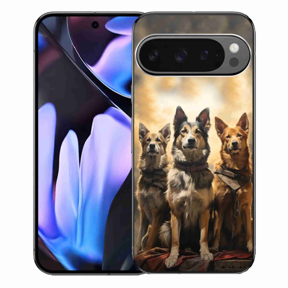 Gélový kryt mmCase na Google Pixel 9 Pro XL - tri psy