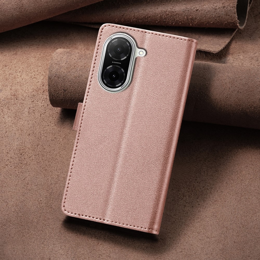 BINFEN knižkové púzdro na Xiaomi Redmi A5 (171.7x77.8x8.3mm) - ružovozlaté