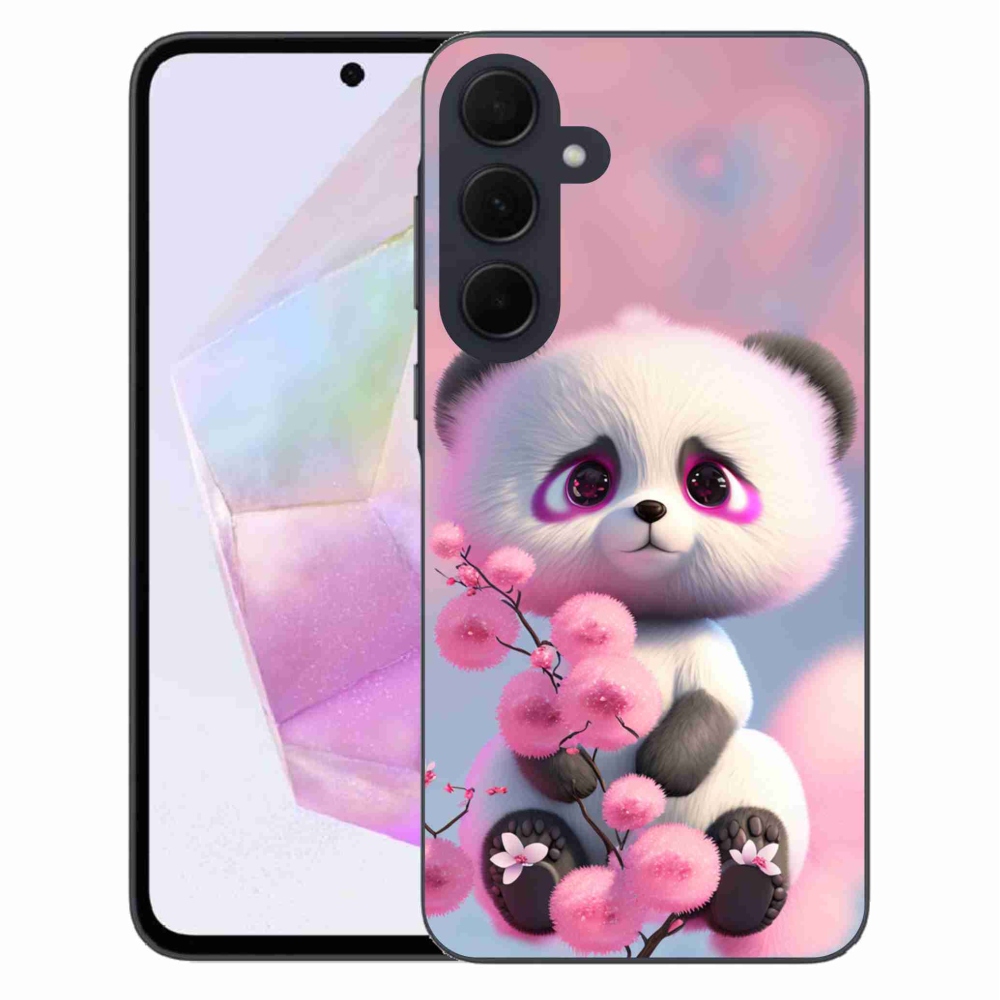 Gélový kryt mmCase na Samsung Galaxy A35 5G - roztomilá panda 1