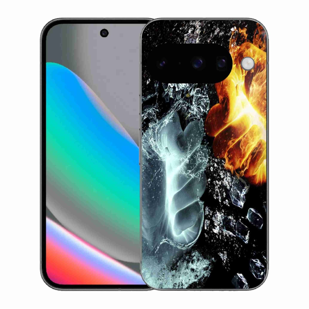 Gélový kryt mmCase na Google Pixel 10 - voda a oheň