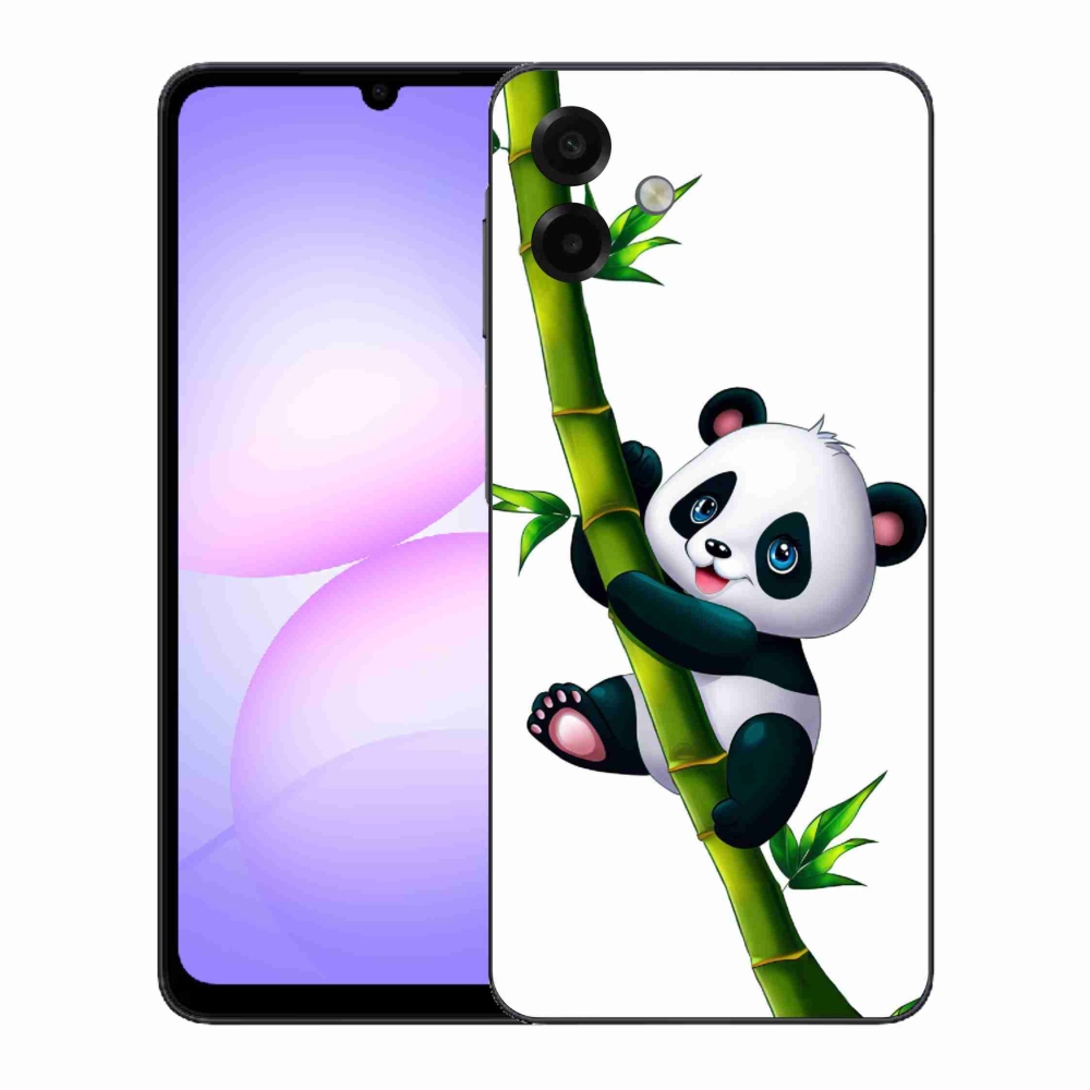 Gélový kryt mmCase na Samsung Galaxy A07 4G - panda na bambuse