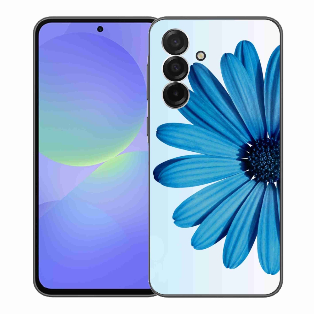 Gélový kryt mmCase na Samsung Galaxy A36 5G - modrá margaréta