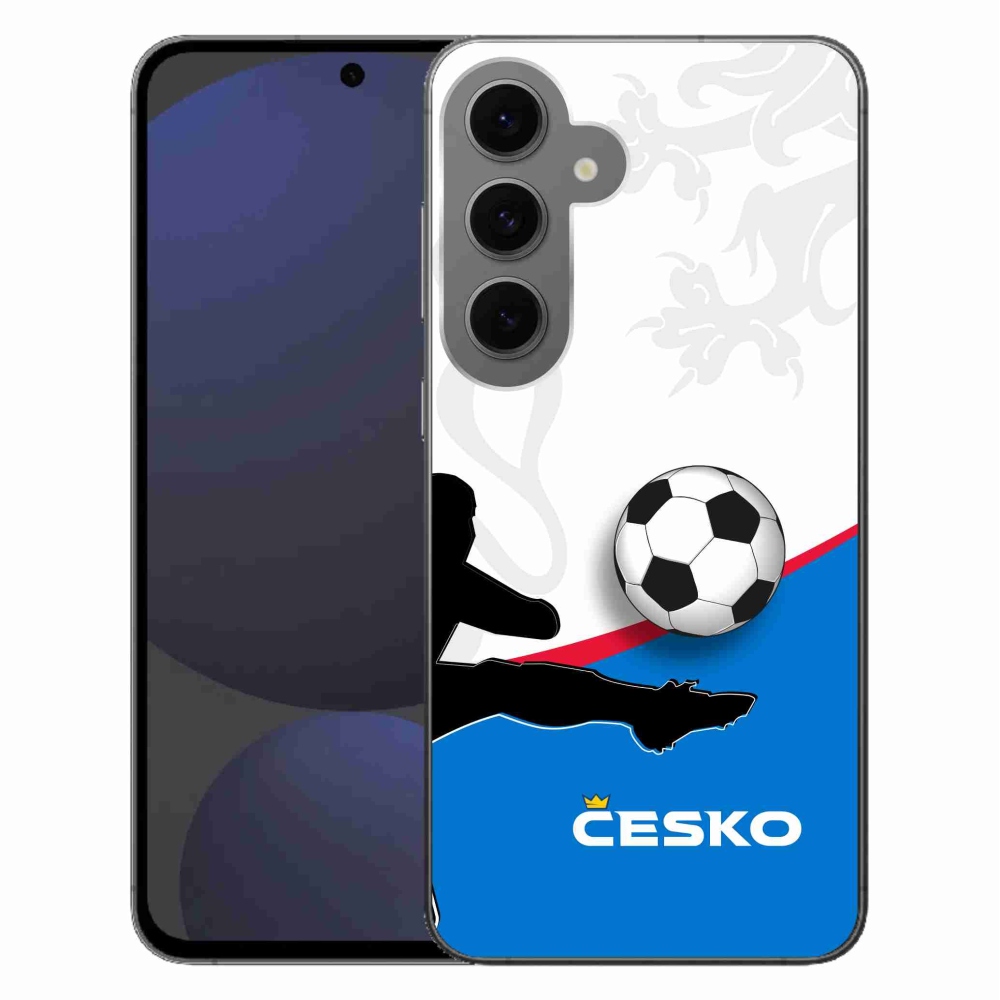 Gélový kryt mmCase na Samsung Galaxy S24 FE - futbal Česko 3