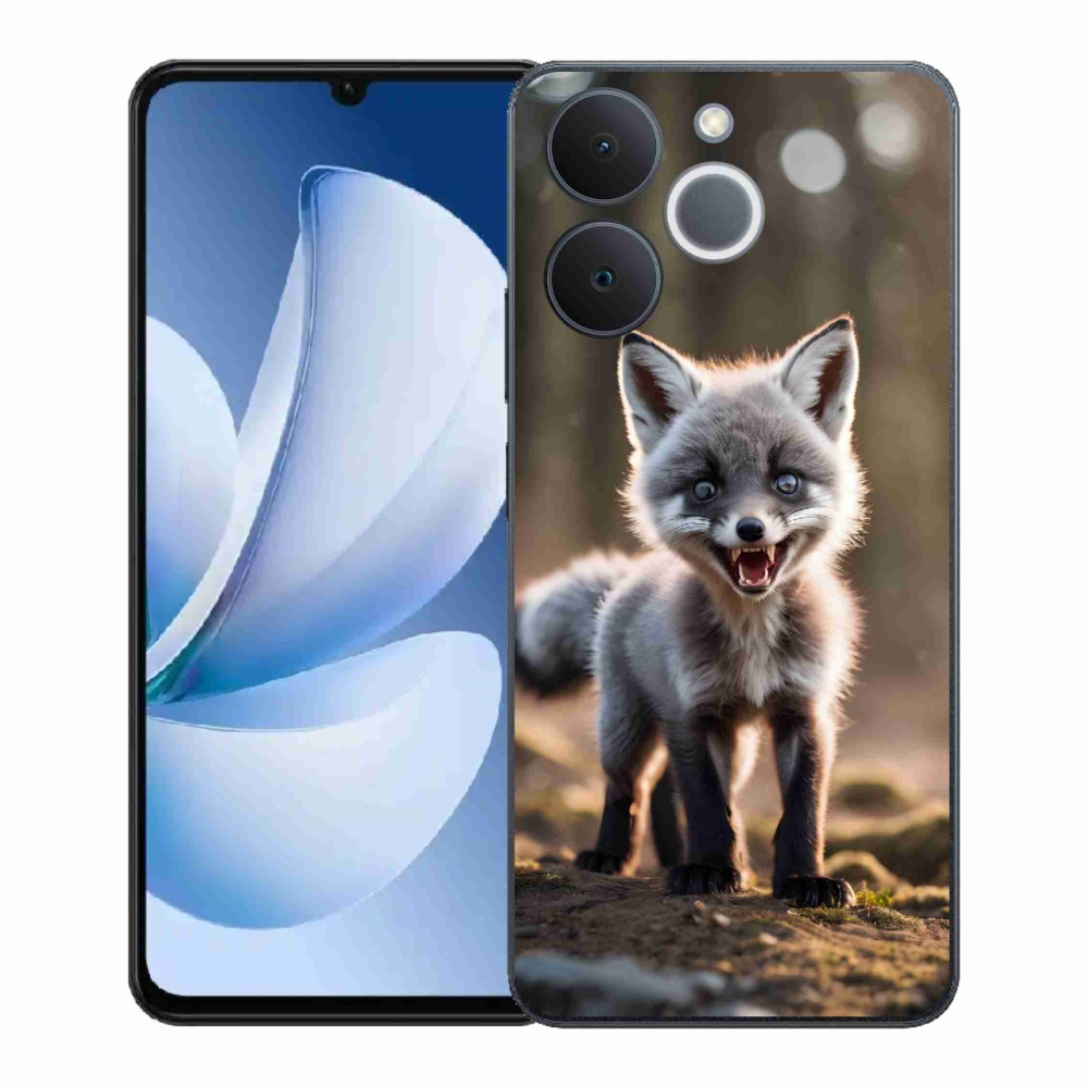 Gélový kryt mmCase na Realme Note 70T - rozzúrená líška