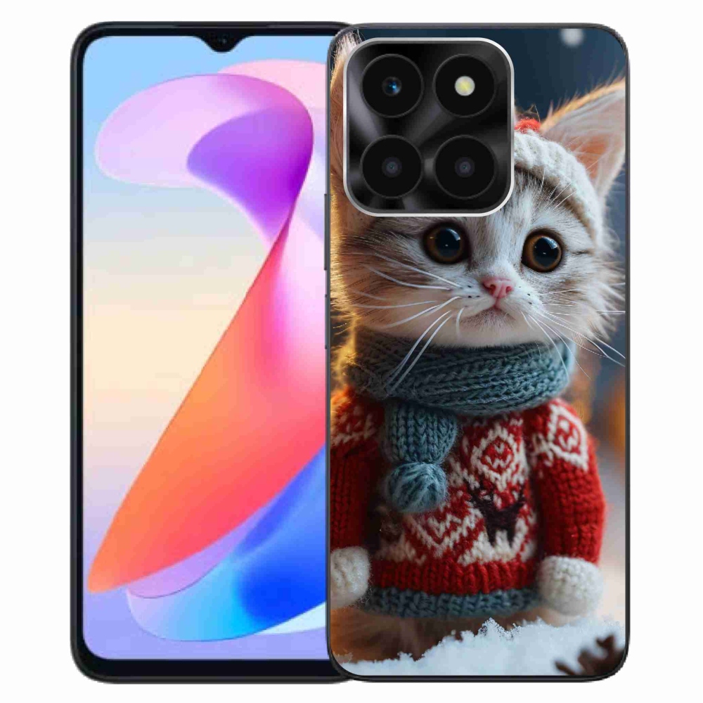 Gélový kryt mmCase na Honor X6a - mačiatko vo svetri