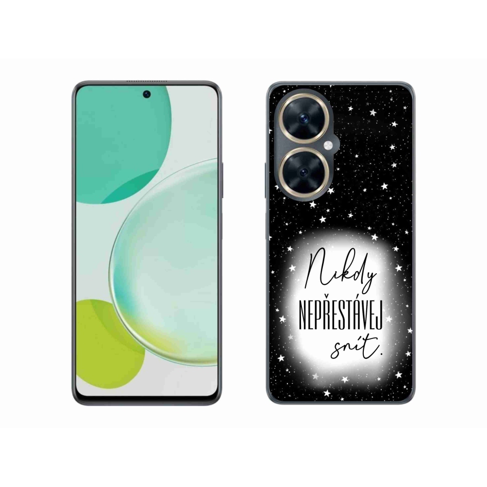 Gélový kryt mmCase na Huawei Nova 11i - citát 1 bieločierne pozadie