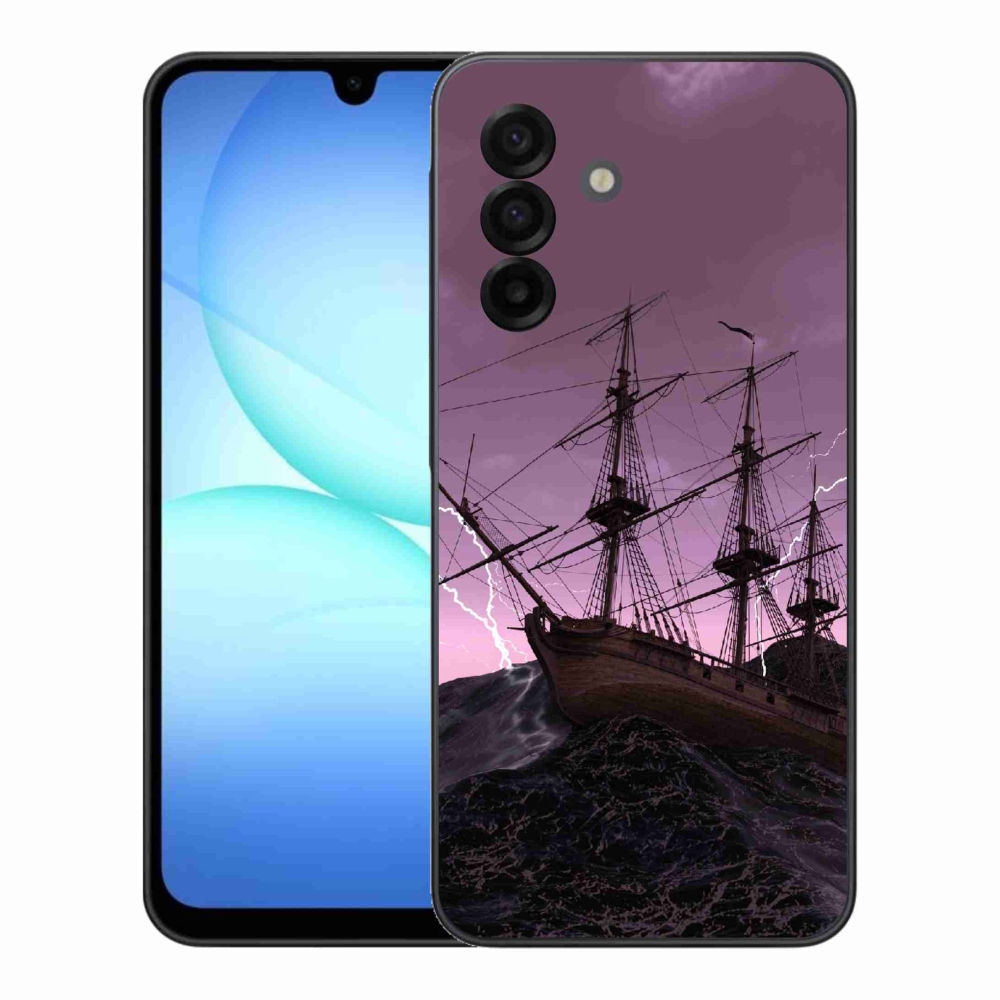 Gélový kryt mmCase na Samsung Galaxy A17 5G - loď v búrke