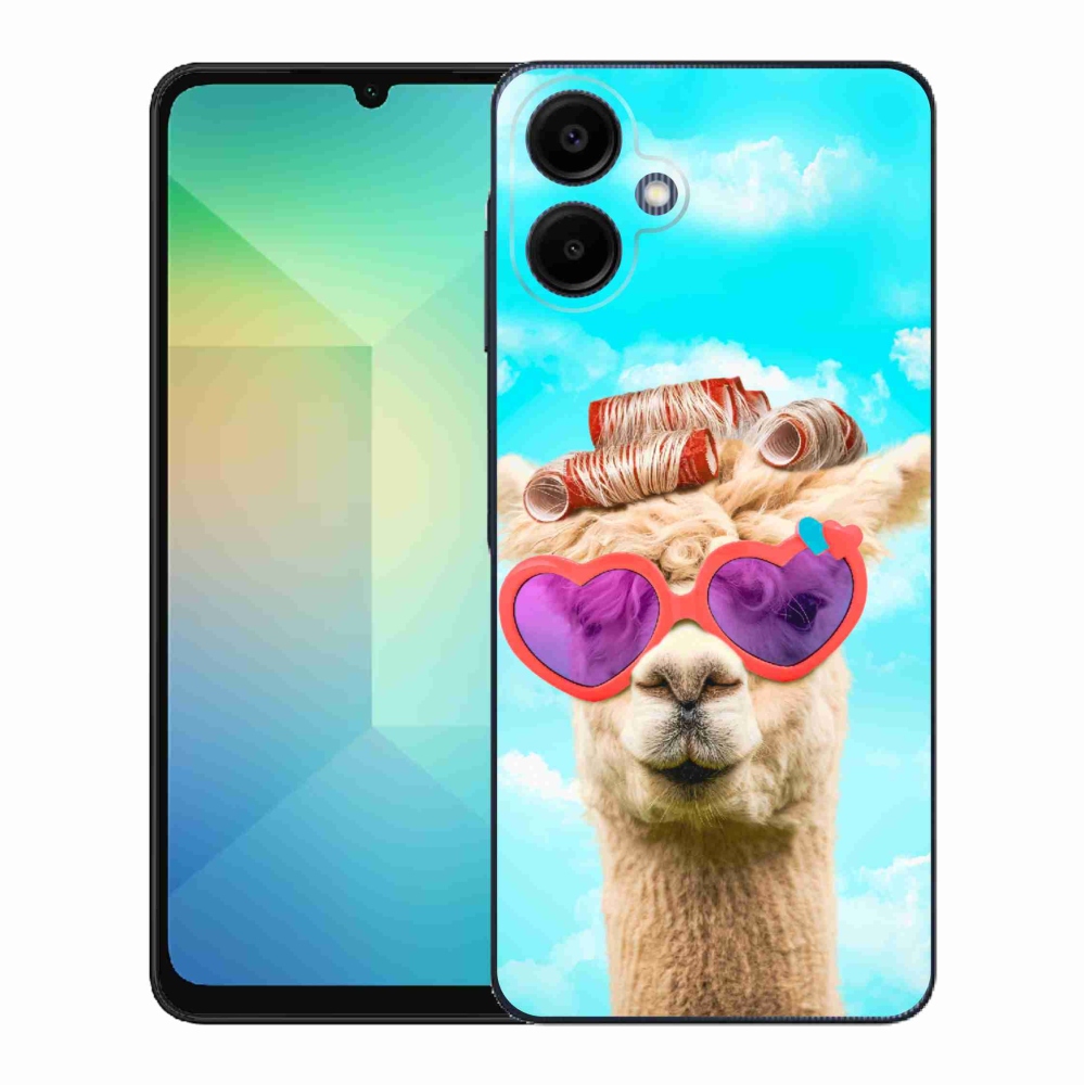 Gélový kryt mmCase na Samsung Galaxy A06 4G - lama s okuliarmi