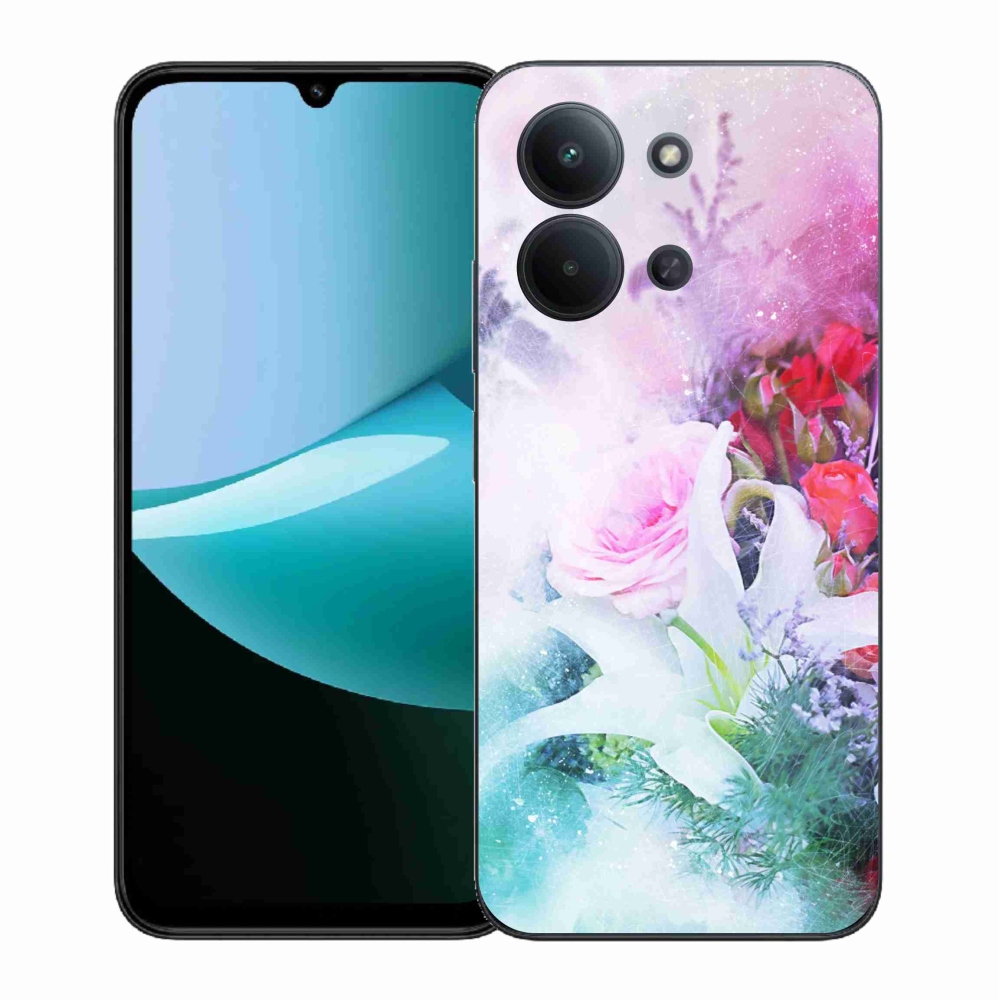 Gélový kryt mmCase na Xiaomi Redmi 15C 4G (171mm)/Poco C85 4G (171mm) - kvety 4