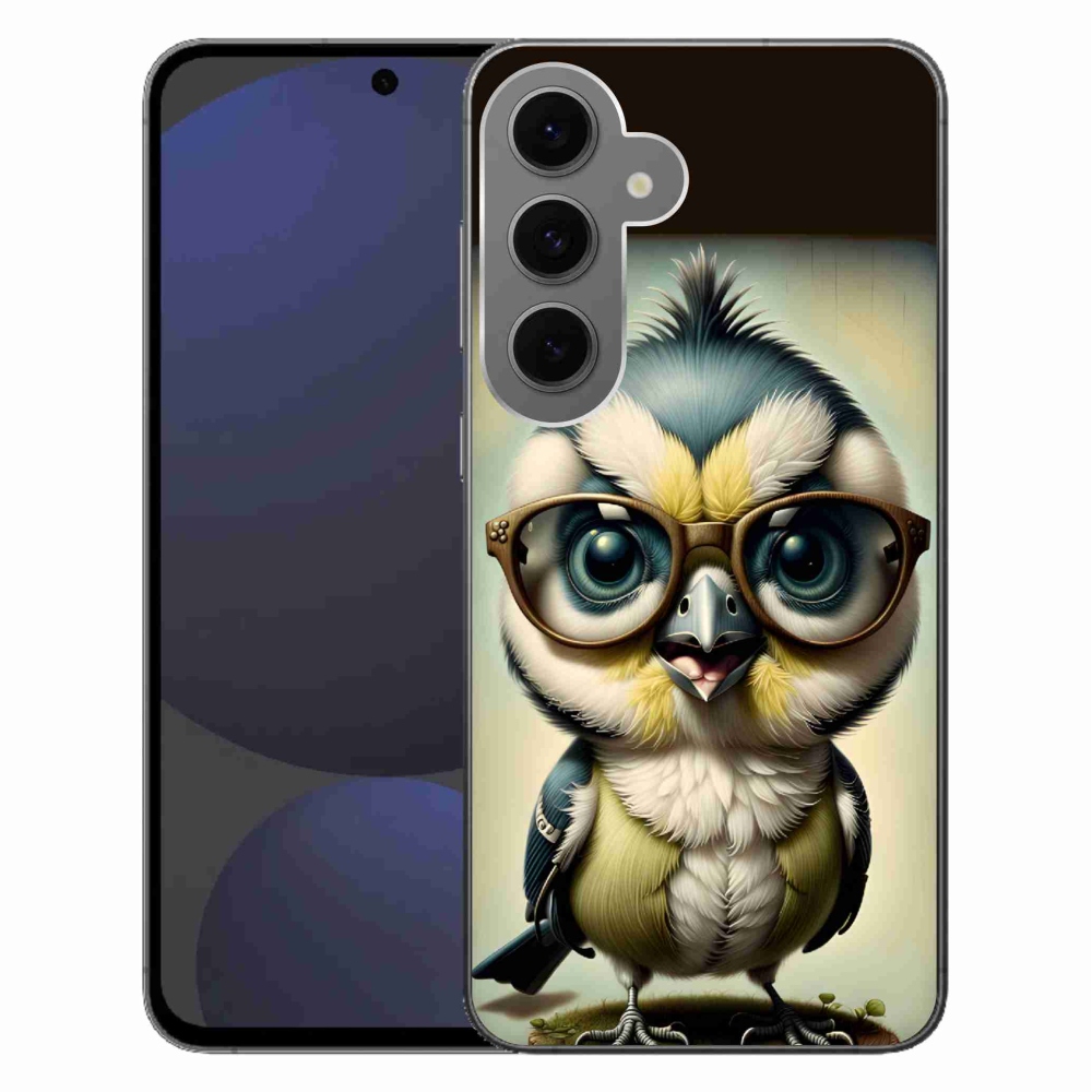 Gélový kryt mmCase na Samsung Galaxy S24 FE - mláďa s okuliarmi
