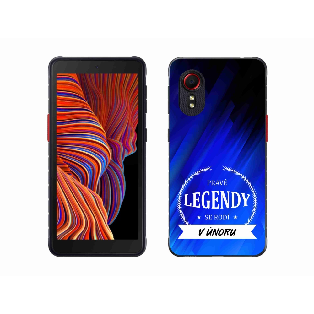 Gélový kryt mmCase na Samsung Galaxy Xcover 5 - legendy vo februári modré pozadie