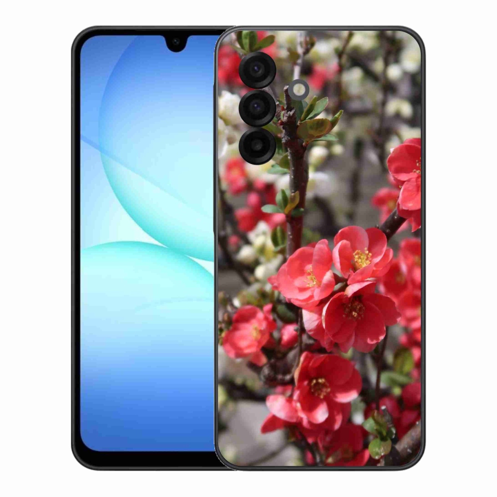 Gélový kryt mmCase na Samsung Galaxy A17 5G - červené kvety