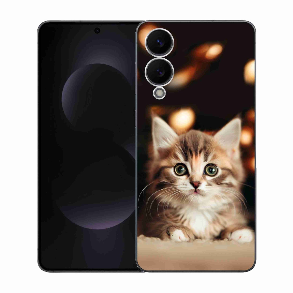 Gélový kryt mmCase na Samsung Galaxy S25 Edge - roztomilé mačiatko 2