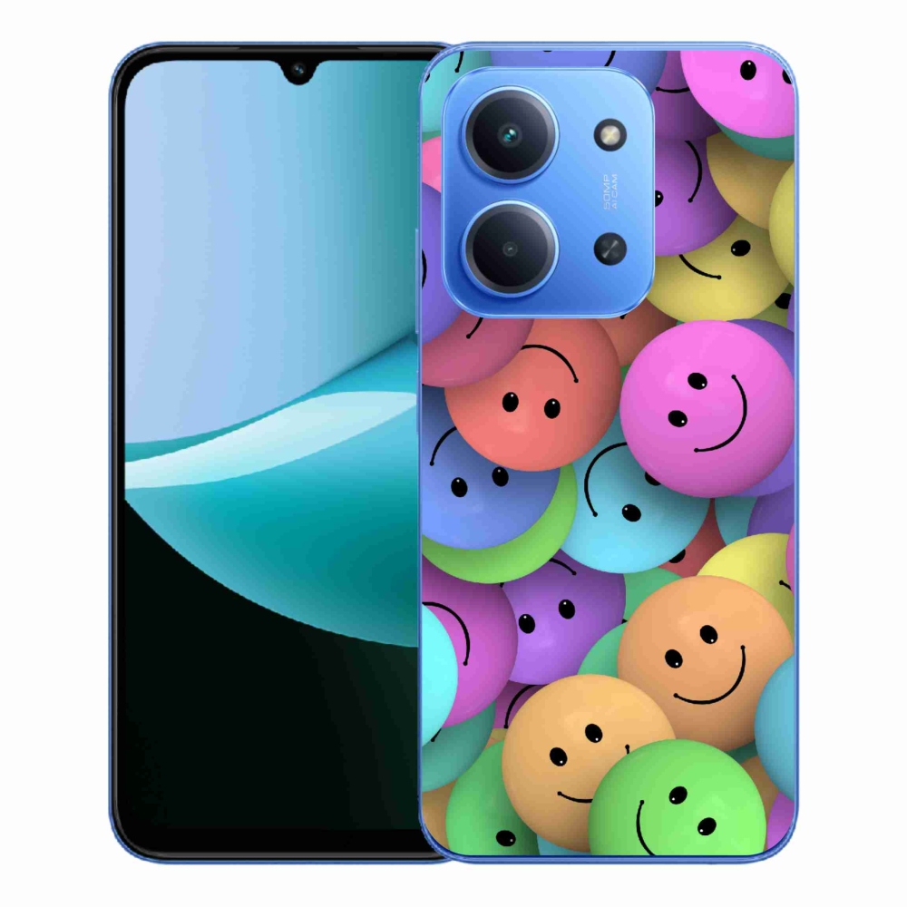 Gélový kryt mmCase na Xiaomi Redmi 15C 4G/5G (173mm) - farební smajlíci