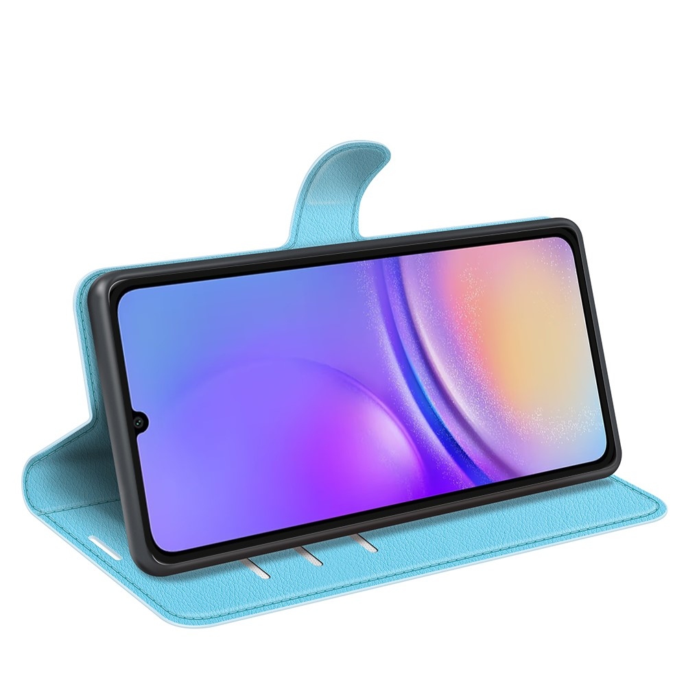 Litchi knižkové púzdro na Samsung Galaxy A06 4G - modré