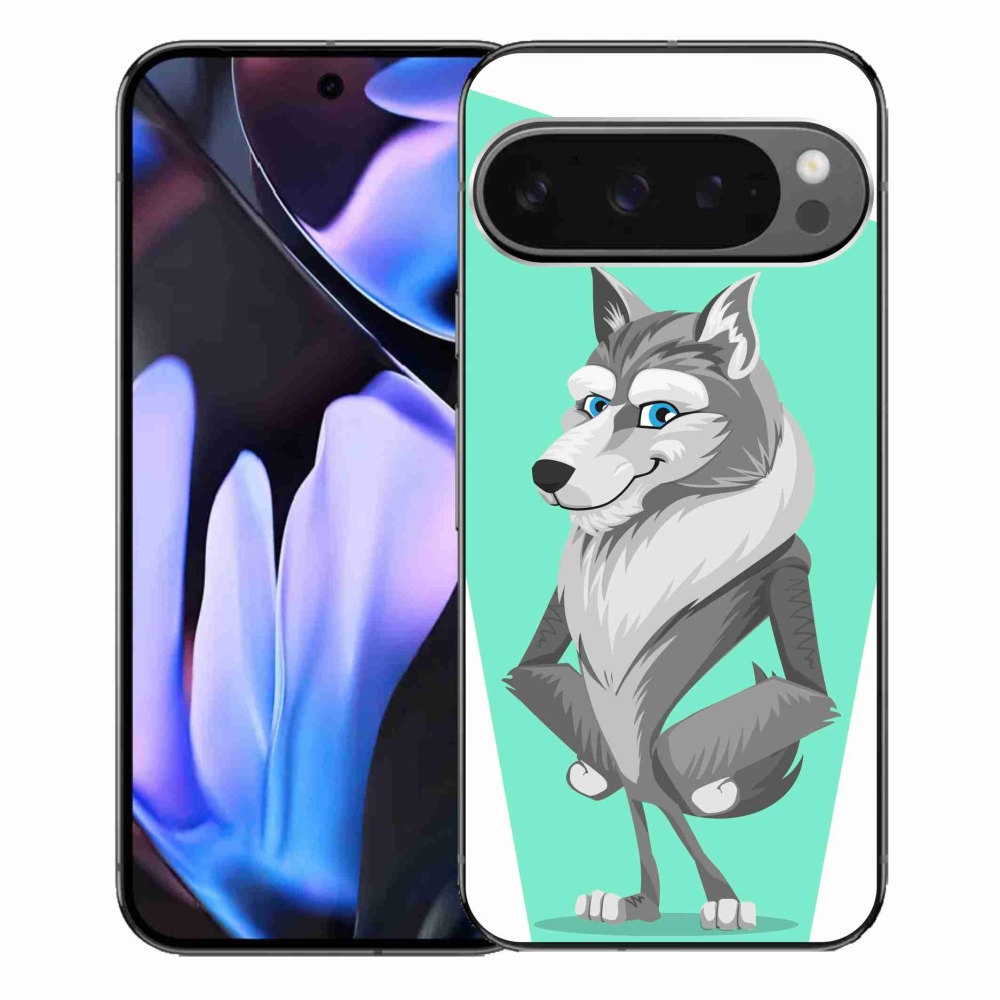 Gélový kryt mmCase na Google Pixel 9 Pro XL - kreslený vlk