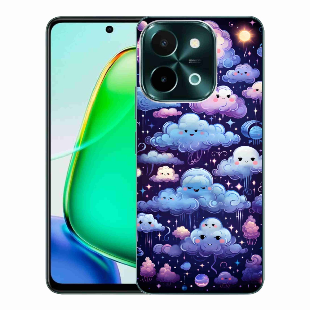 Gélový kryt mmCase na Vivo Y28 - mráčiky